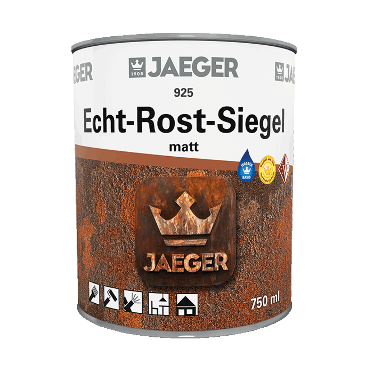 Jaeger Echt-Rost-Siegel 750 ml 9250000-071 farblos matt